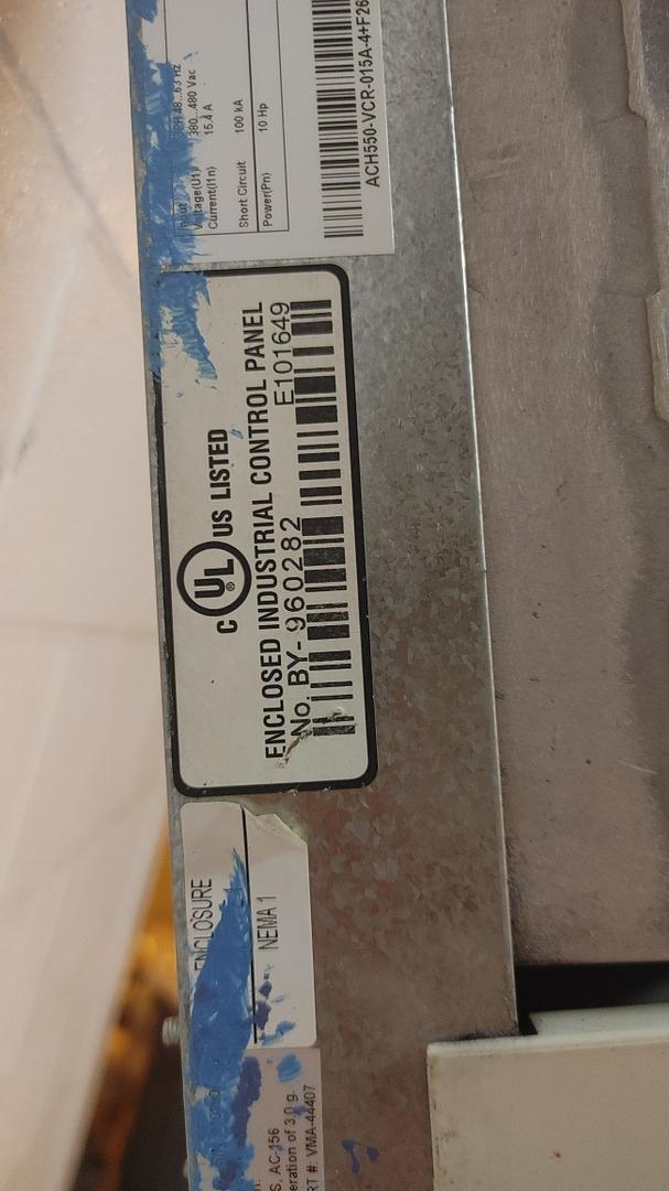 ABB 10HP VFD ACH550 VCR015A4+F267 Drive(S6LLST12356)