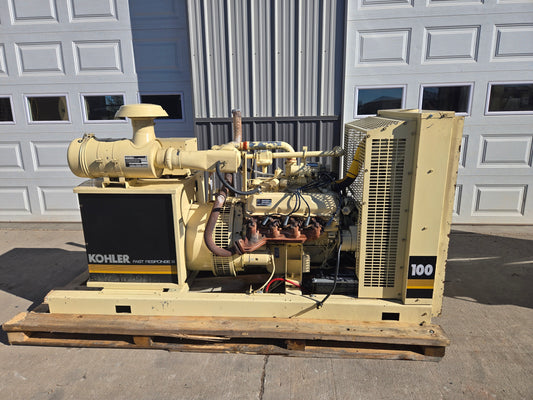 100KW Kohler Generator 460T Ford LP/NG LOAD TESTED 1959 Hrs '94-17522