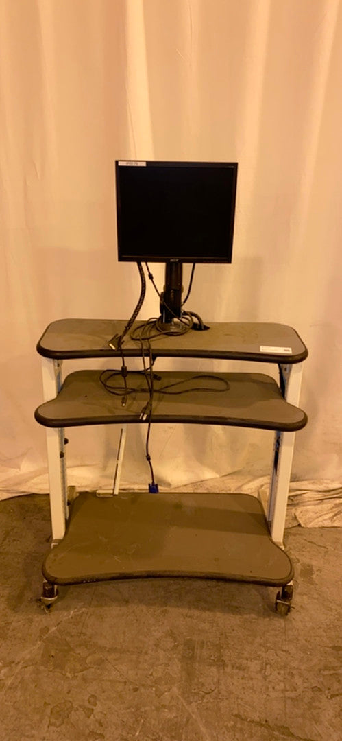 Rolling Computer Stand with Monitor 36x23x38(S6LLST3013)