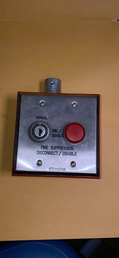 Simplex Fire Suppression Disconnect Button(S6LLST4577)