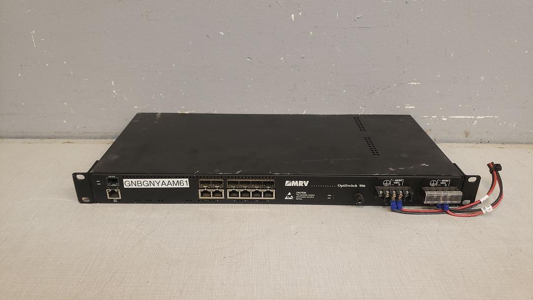 MRV OS906/AC-2 / 6 TRI-MODE 100FX/1000FX SFP OR RJ45 10/100/BASET PORTS(S6LLST11021)