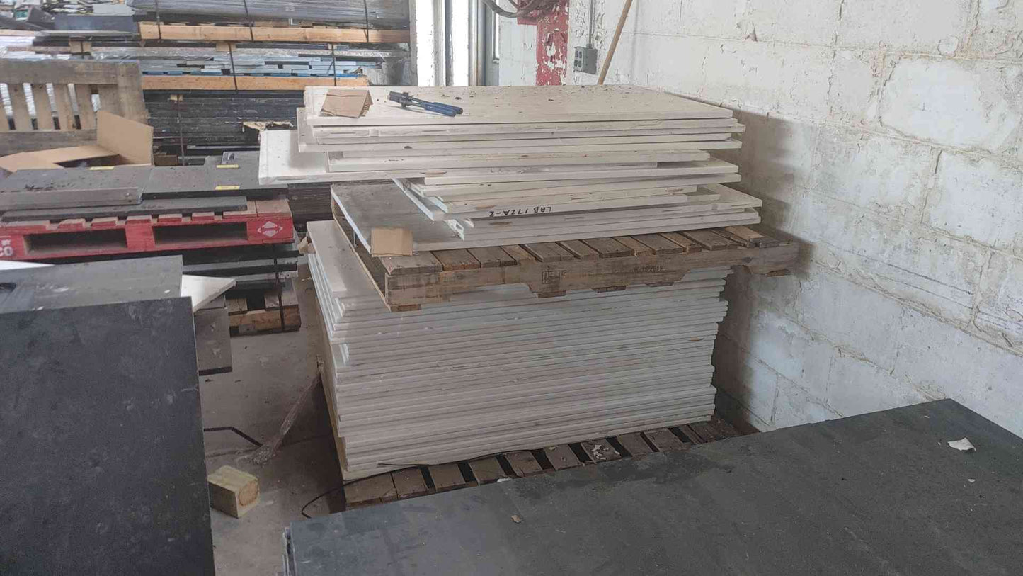 White Corian Countertops 30" Deep. Linear feet(100529)