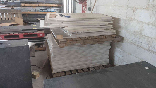 White Corian Countertops 30" Deep. Linear feet(100529)