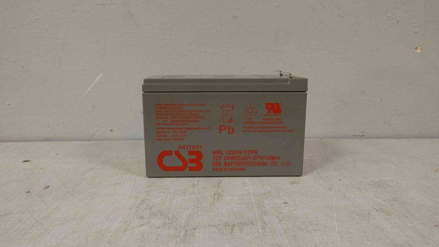 9AH CSB Nonspillable Lead Battery 12V 34W/Cell HRL 1234W F2FR