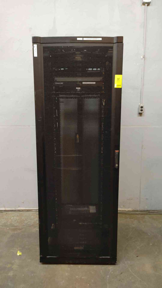 42U APC Fully Enclosed Rolling Server Rack AR2313BLK Extra Wide Type