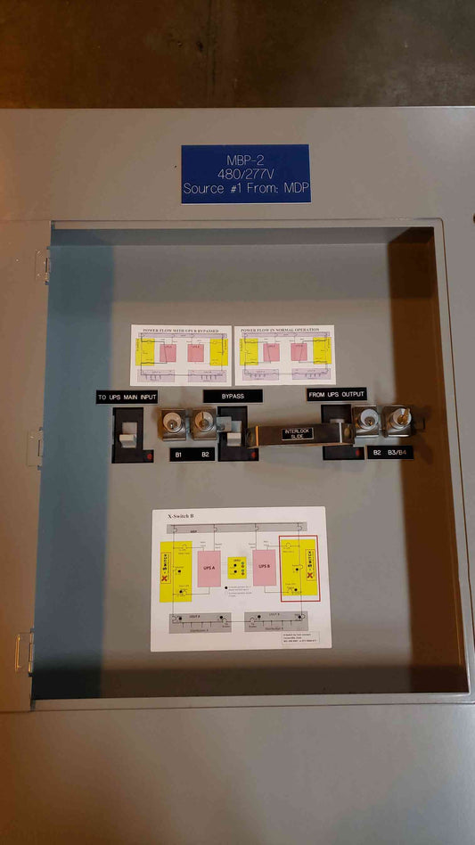 Tech Connect X-Switch UPS Bypass Switch 480/277V XSP3-500-3GS-C-116