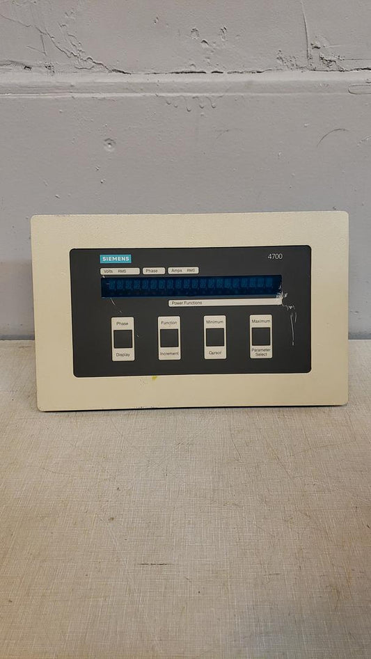 Siemens Power Meter Display 4700-DRC3-11S(S6LLST8955)