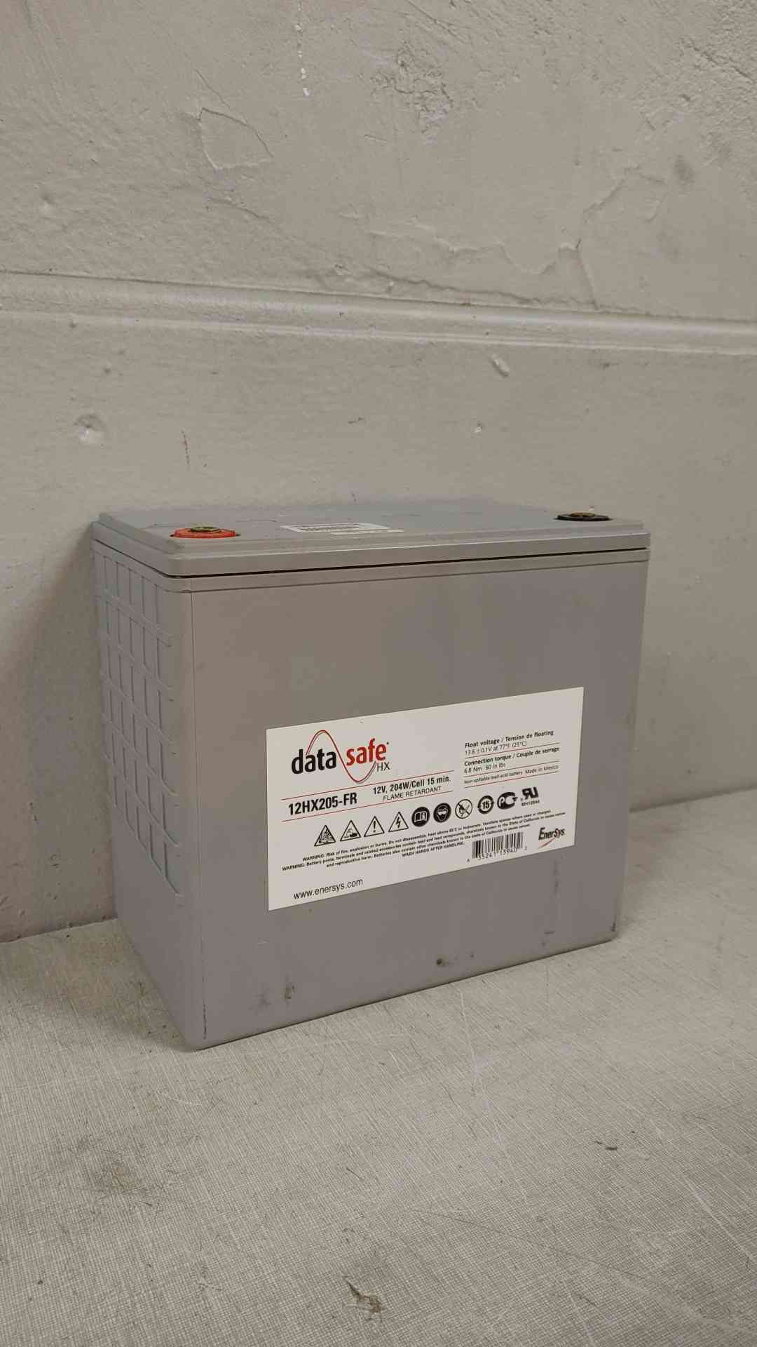 50Amp DataSafe 12V Lead Acid Battery 12HX205-FR '19 TESTED