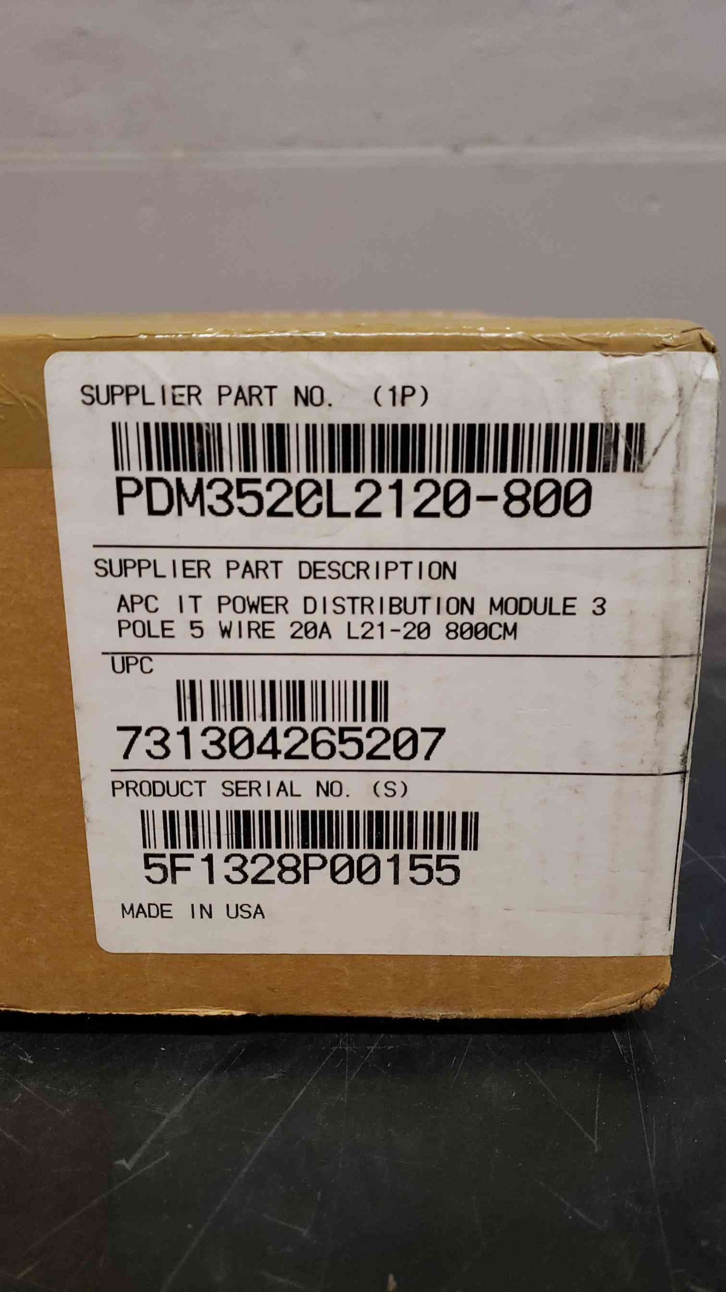 APC IT Power Distribution Module 3 Pole 5 Wire PDM3520L2120800 NEW(100920)