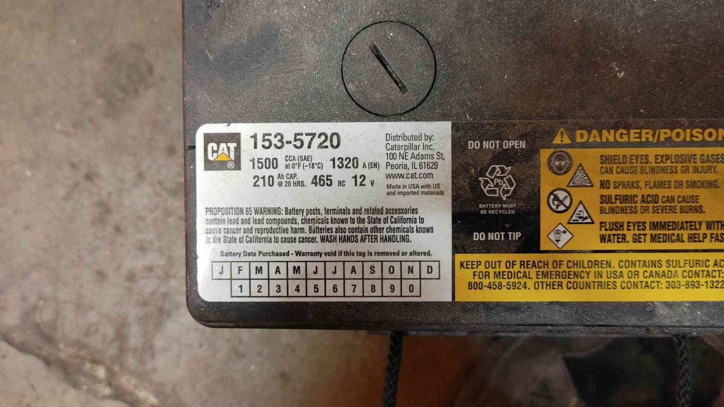 Caterpillar Maintenance Free 12V Battery 1500CCA 153-5720(104877)