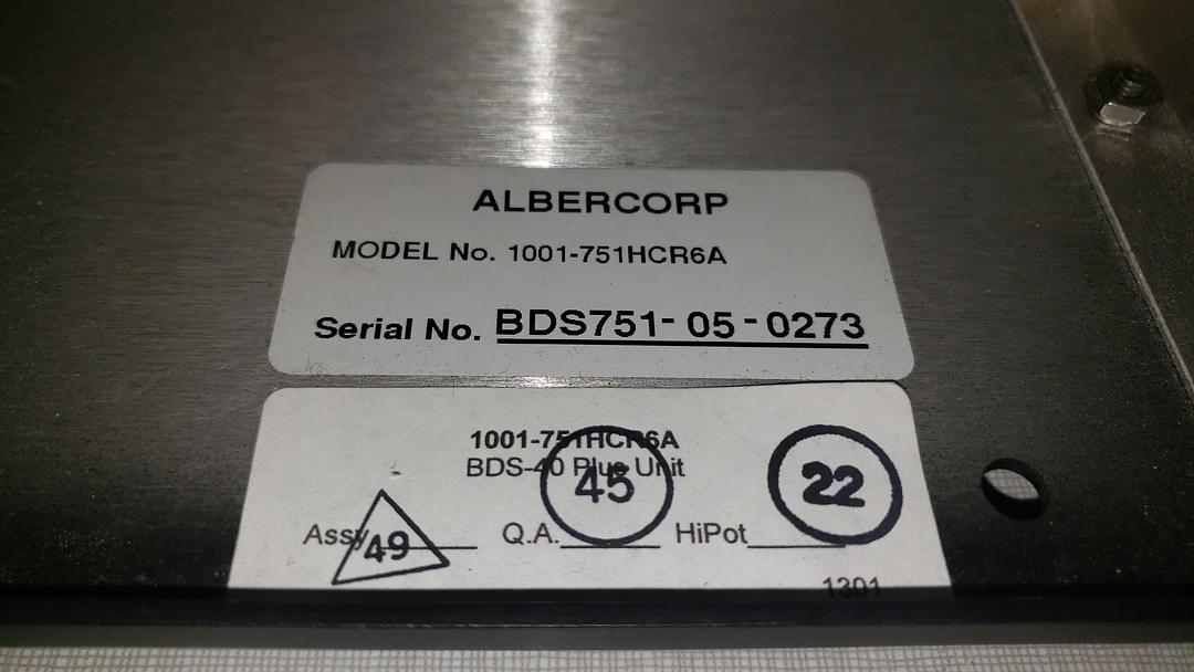 Alber BDS-40 Battery Diagnosis System 1001-751HCR6A(S6LLST11422)