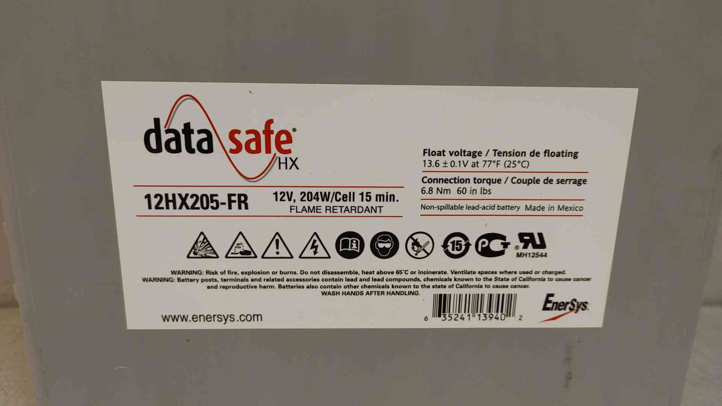 50Amp DataSafe 12V Lead Acid Battery 12HX205-FR '19 TESTED