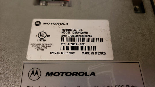 Motorola DSR-4400MD Satellite Receiver 19" Rackmount 1u(S6LLST11007)