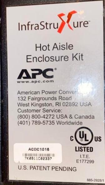 APC Hot Aisle Enclosure Kit Door(S6LLST3993)