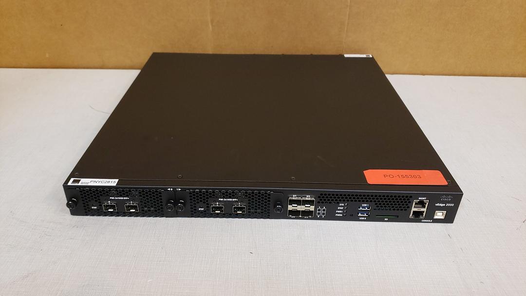 Cisco vEdge 2000 VEDGE-2000-AC-K9 Router(S6LLST8031)