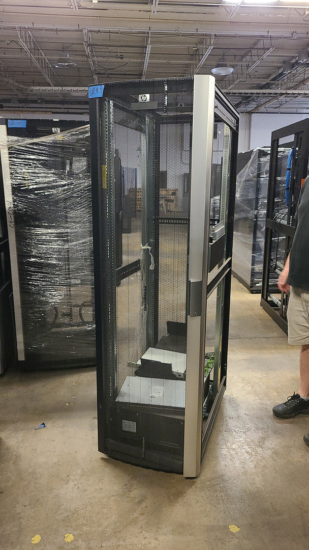 Compaq 10000 Series 42U Server Cabinet Front and Back doors no sides w/ Casters(S6LLST0194)