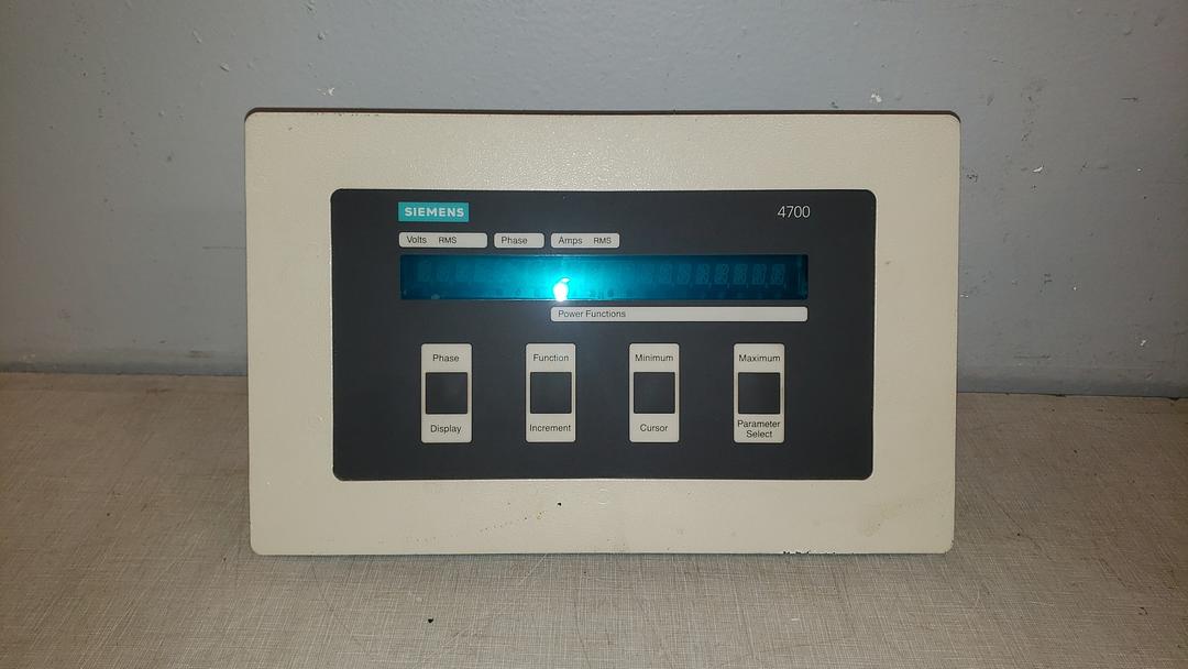 Siemens Power Meter Display 4700-DRC3-11HN(S6LLST8958)