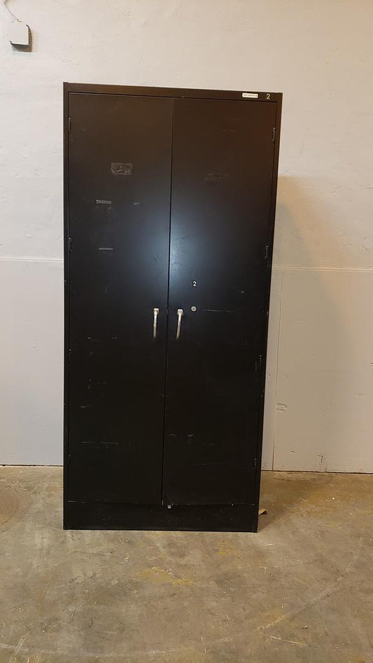 18x36x84 Tall Black Metal Cabinet(S6LLST8770)