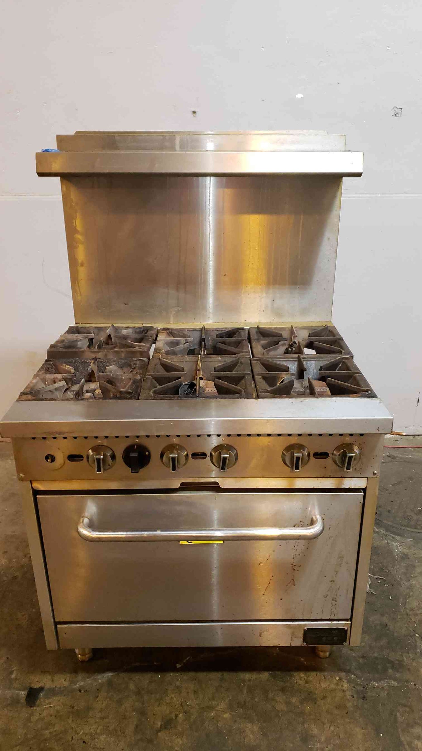 QUALITE Stainless Steel Gas Range Oven GR-36/NG Stove(100457)