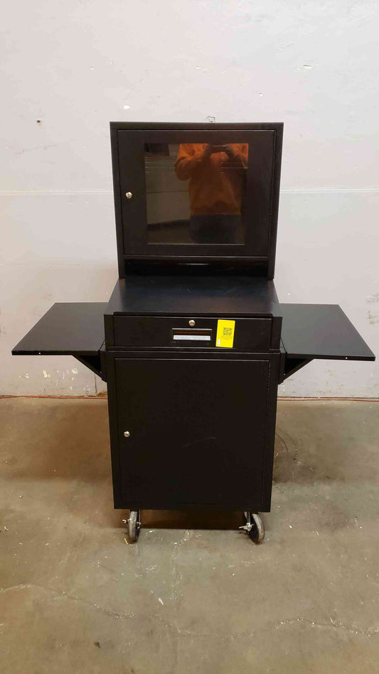 Black Rolling Computer Cart Storage & Stand (SKU: 5486AA)(5486AA)