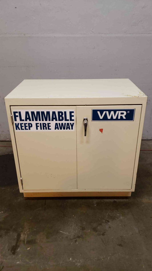 VWR 3' Flammable Cabinet Rolling Door & Exhaust Port (SKU: 2087AA)(2087AA)