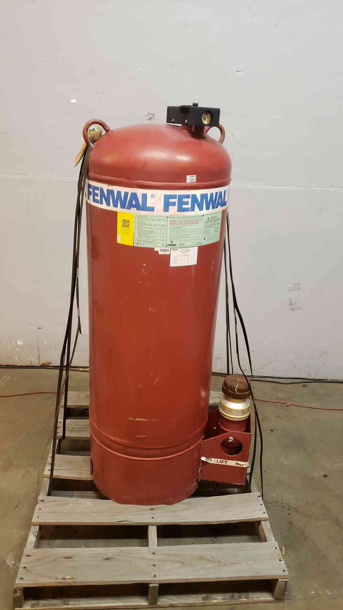 505 Lbs Fenwal FM-200 Clean Agent Fire Suppression Cylinder Full(4102AA)