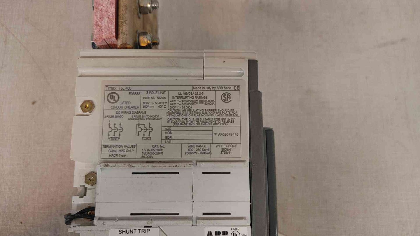 ABB Tmax T5L 400A Circuit Breaker (3618AA)(3618AA)