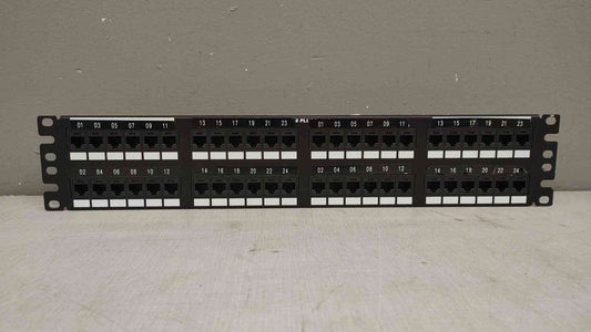 Panduit DP48688TGY Patch Panel,Cat 6,Rack Mt,48 Port(103295)