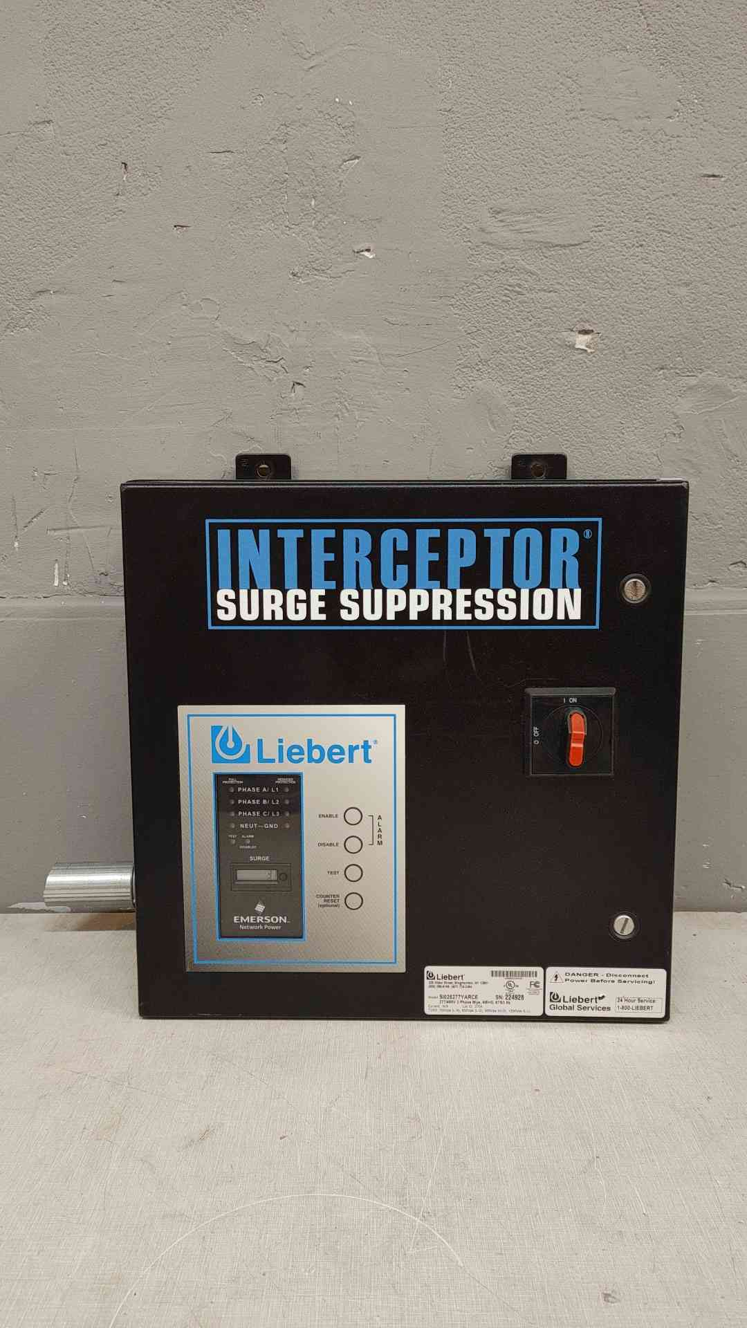 Liebert Interceptor Surge Suppression 277/480V 3PH S1025277YARCE(103398)