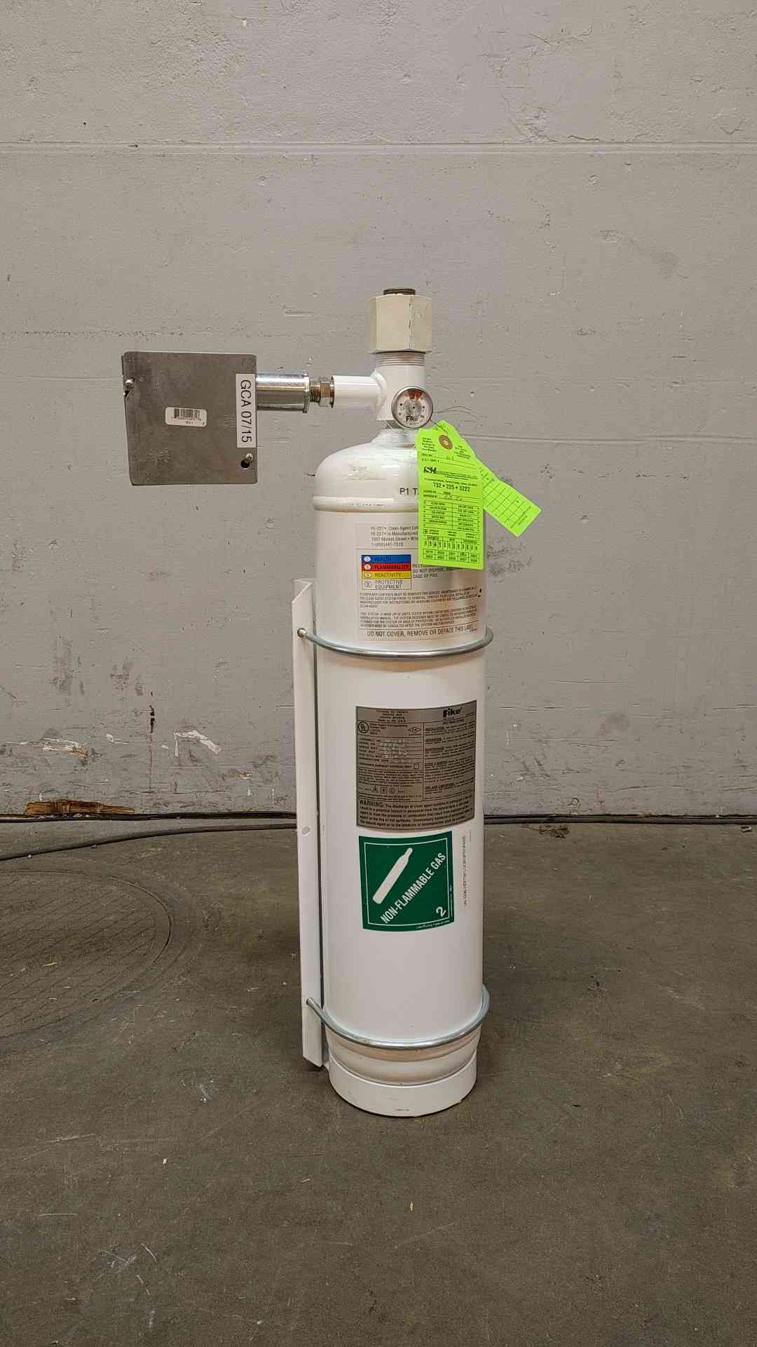 Fike Fire Suppression Cylinder FE-227 36Lbs. Agent Weight FM-200(103519)