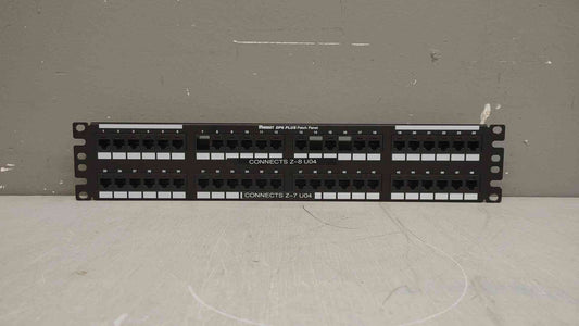 Panduit 48 Port Patch Panel DP48688TGY Cat 6,Rack Mt,48 Port(103639)