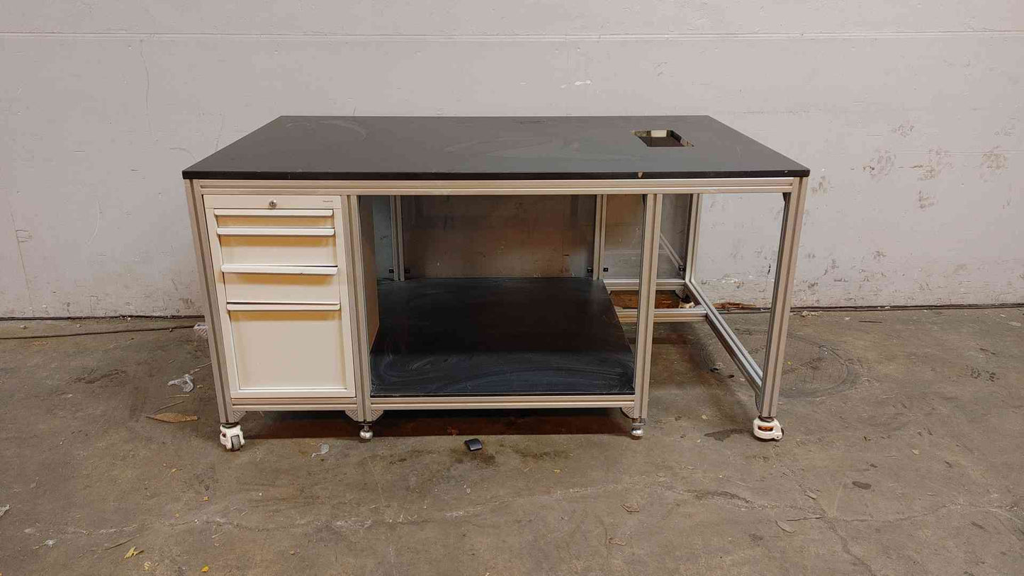 6' Rolling Lab Table W/ Drawers Technical Desk(104275)