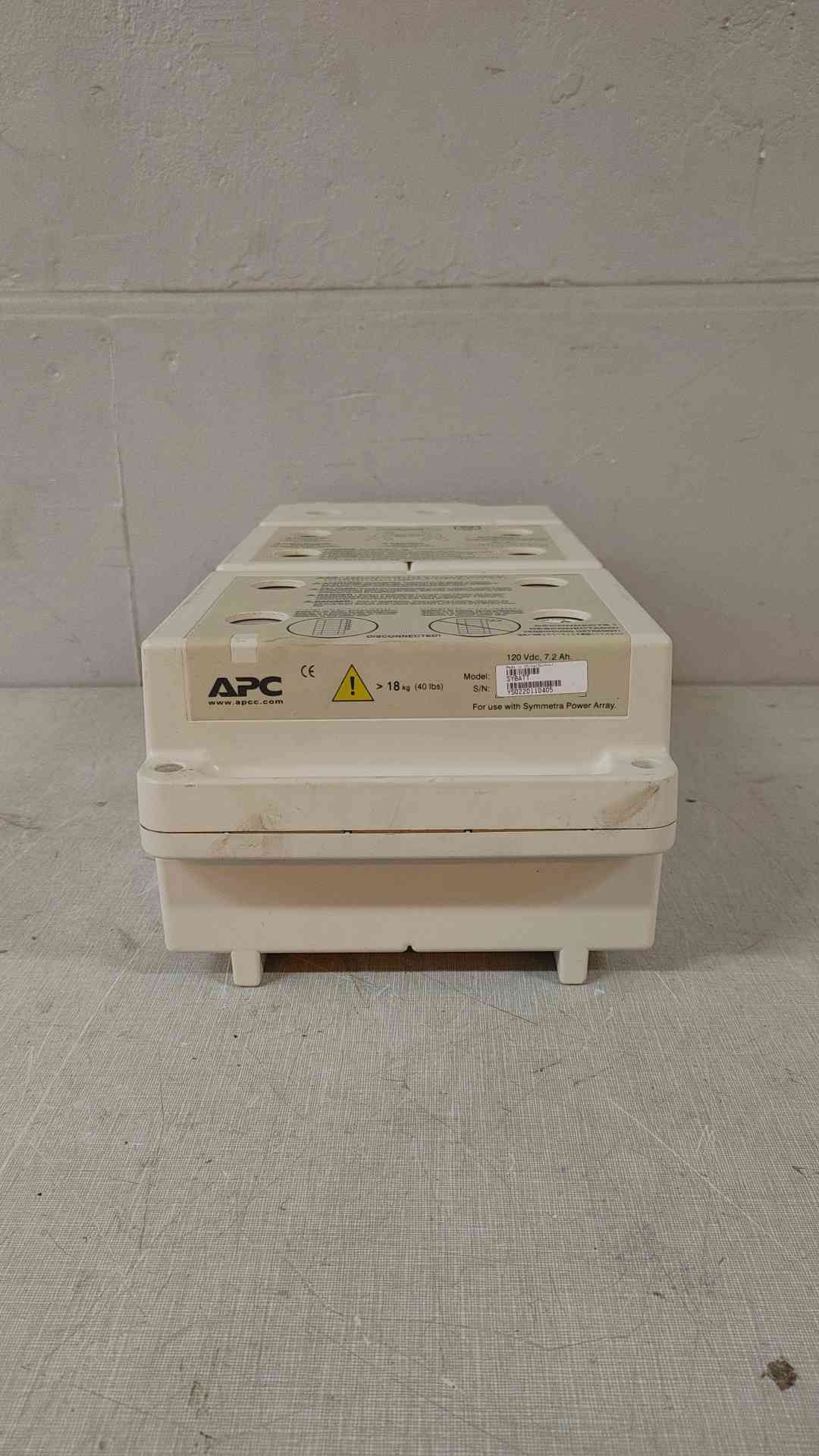 APC Sealed Non-Spillable Lead Acid Battery 120VDC 7.2AH SYBATT(104675)