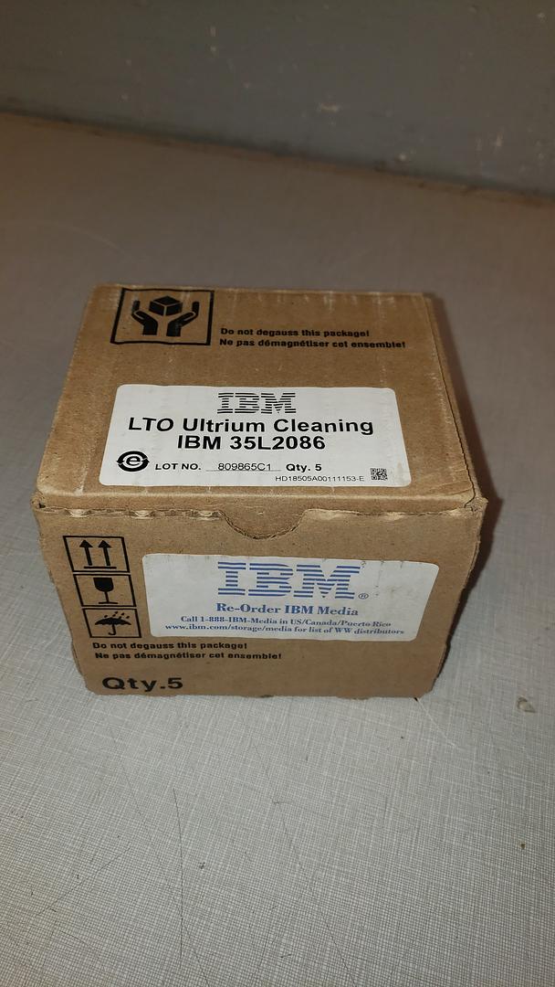 5 Pack IBM TotalStorage LTO Ultrium Cleaning 35L2086(S6LLST11003)