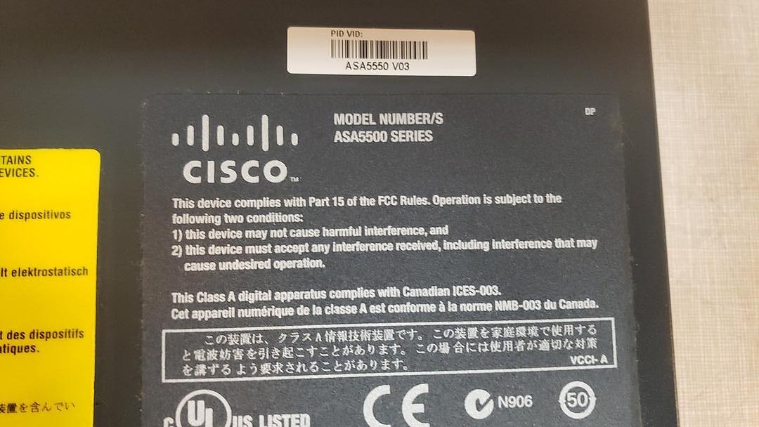 Lot of 3 Cisco ASA5550 Series Security Appliance Firewall(S6LLST7675)