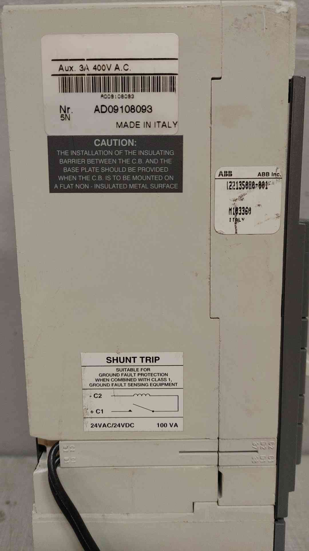 ABB Sace S5N 300A 600VAC 600VDC 3 Pole Circuit Breaker-300(104606)