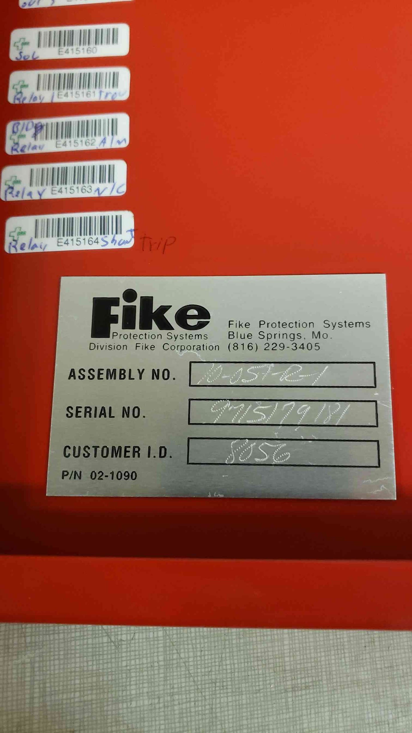 Fike Single Hazard Panel 10-051 SHP Fire Alert Panel (SKU: 107483)