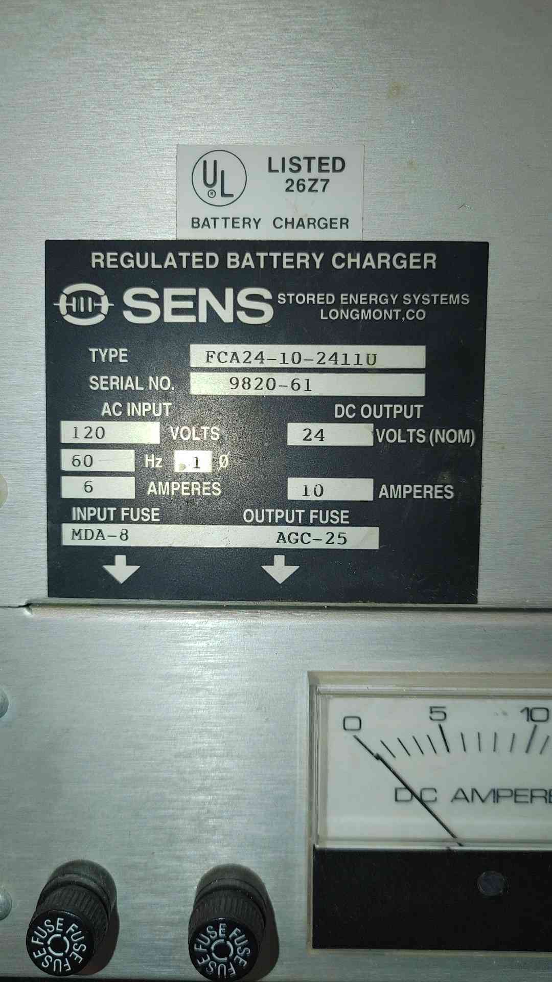 Sens Regulated Battery Charger (107620)