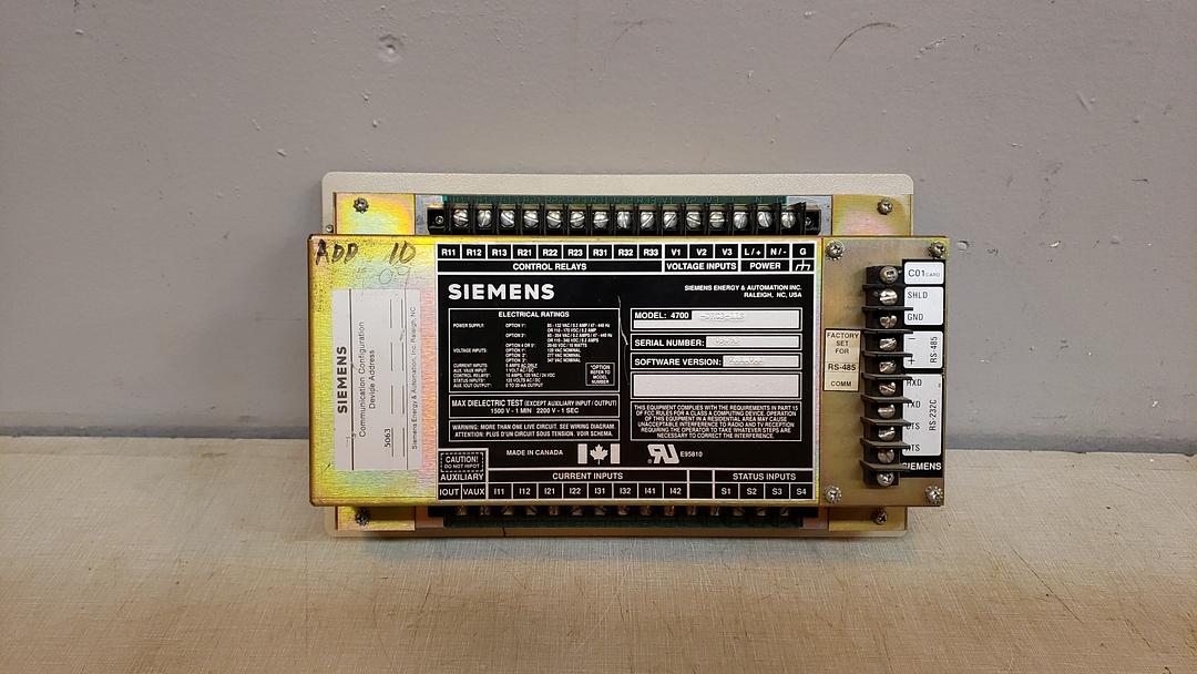 Siemens Power Meter Display 4700-DRC3-11S(S6LLST8955)