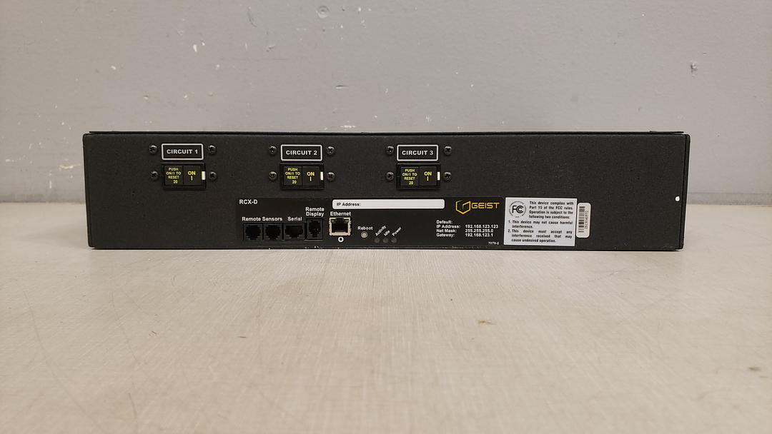 NEW Geist 2U PDU Strip 24A 2RCXR18315316BPS56D(S6LLST11178)