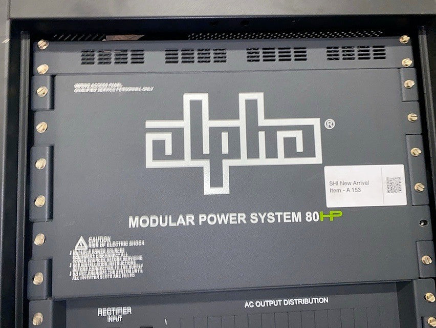 Alpha 80HP AMPS80-2-40 MBS Modular Power System Rectifier w Bypass(S6LLST1257)