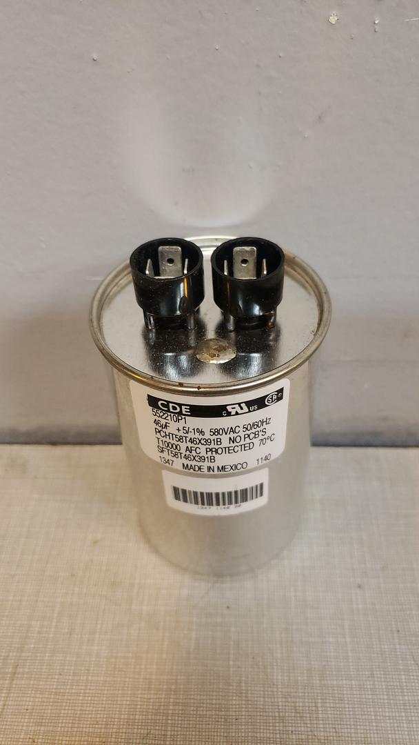 Lot of 11 CDE 552210P1 Capacitor PCHT58T46X391B 46 MF 580 VAC AFC 50/60 Hz(S6LLST11221)