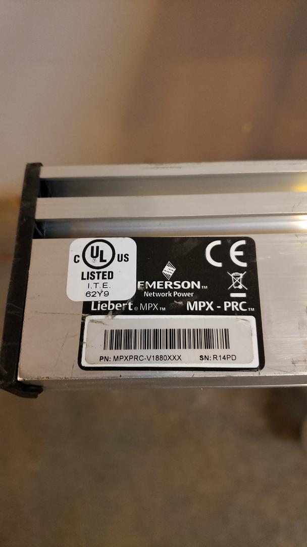 Emerson LIEBERT PDU MPX PRC Power Module Entry Rail(S6LLST11096)