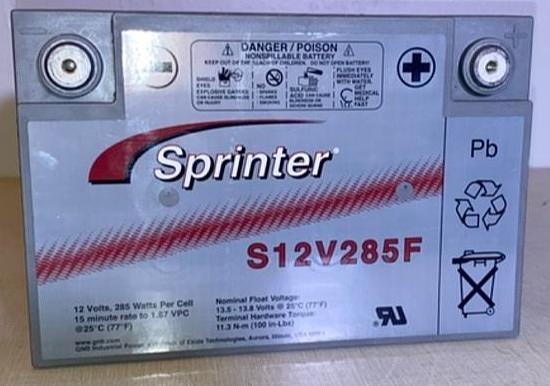 GNB 65A Sprinter Battery S12V285F Solar Audio UPS-19129