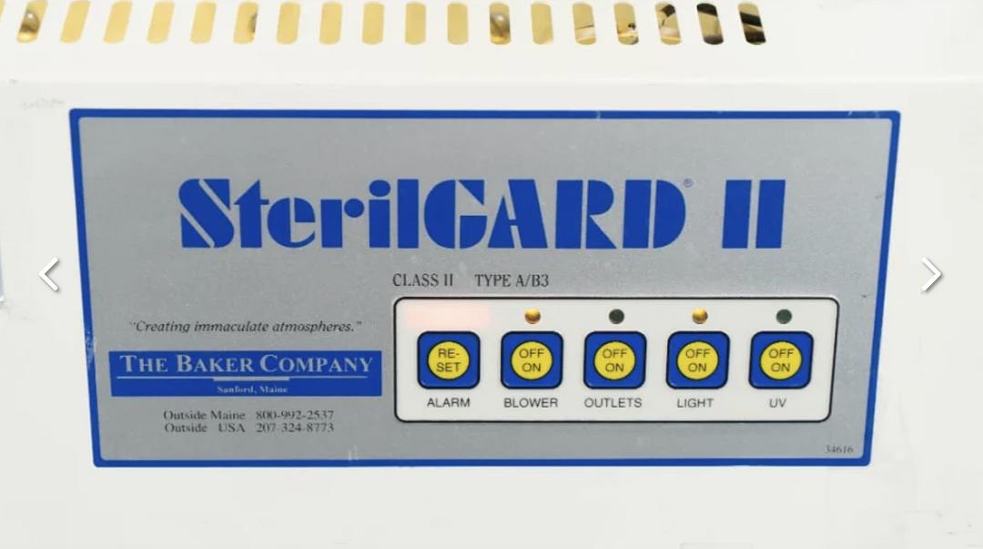 Baker STERILGARD II 4' BSC SG400 A/B3 A2 Virology(S6LLST9493)