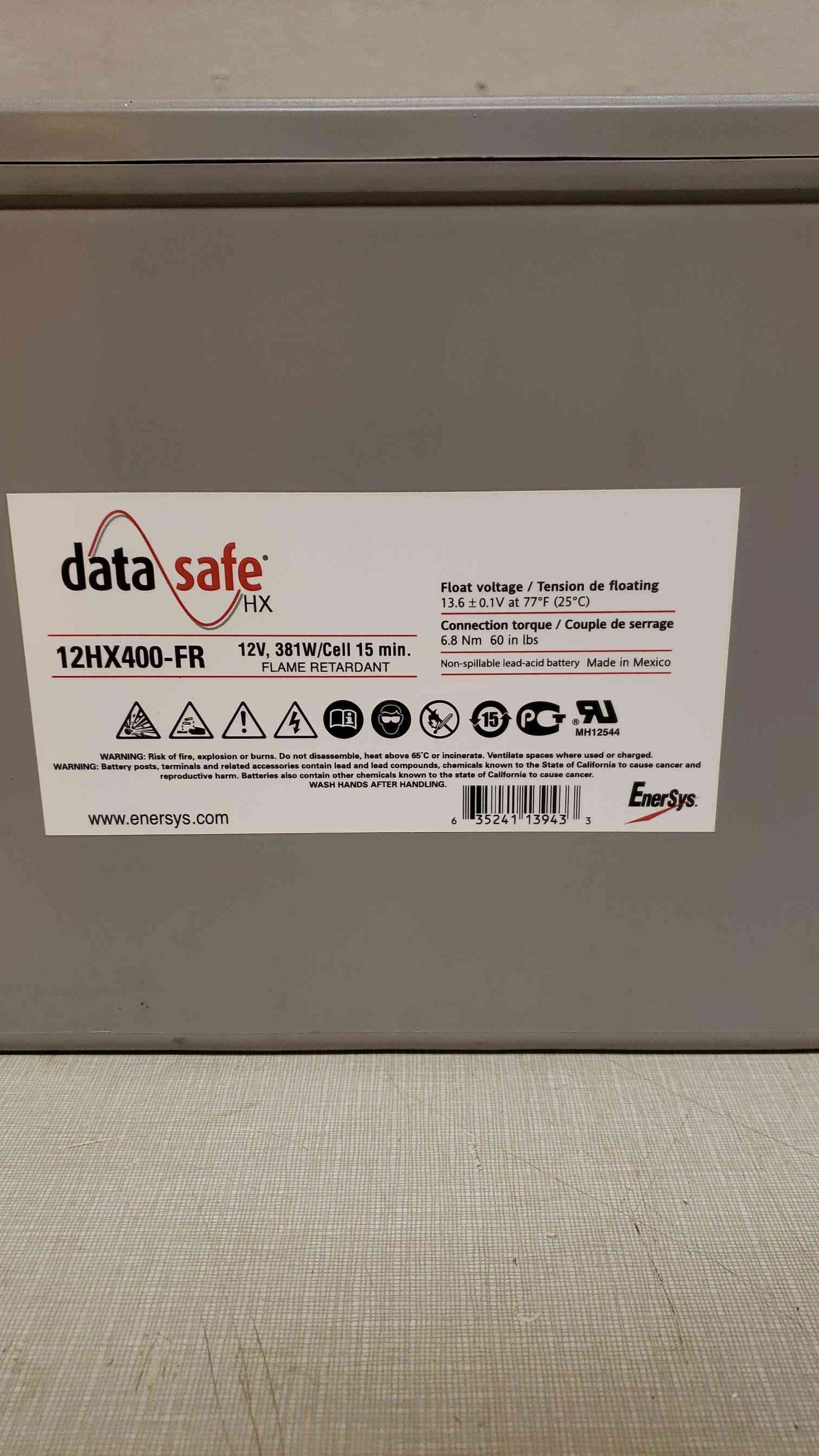 Data Safe 100A Lead Acid Battery 12HX400-FR 2021-19140