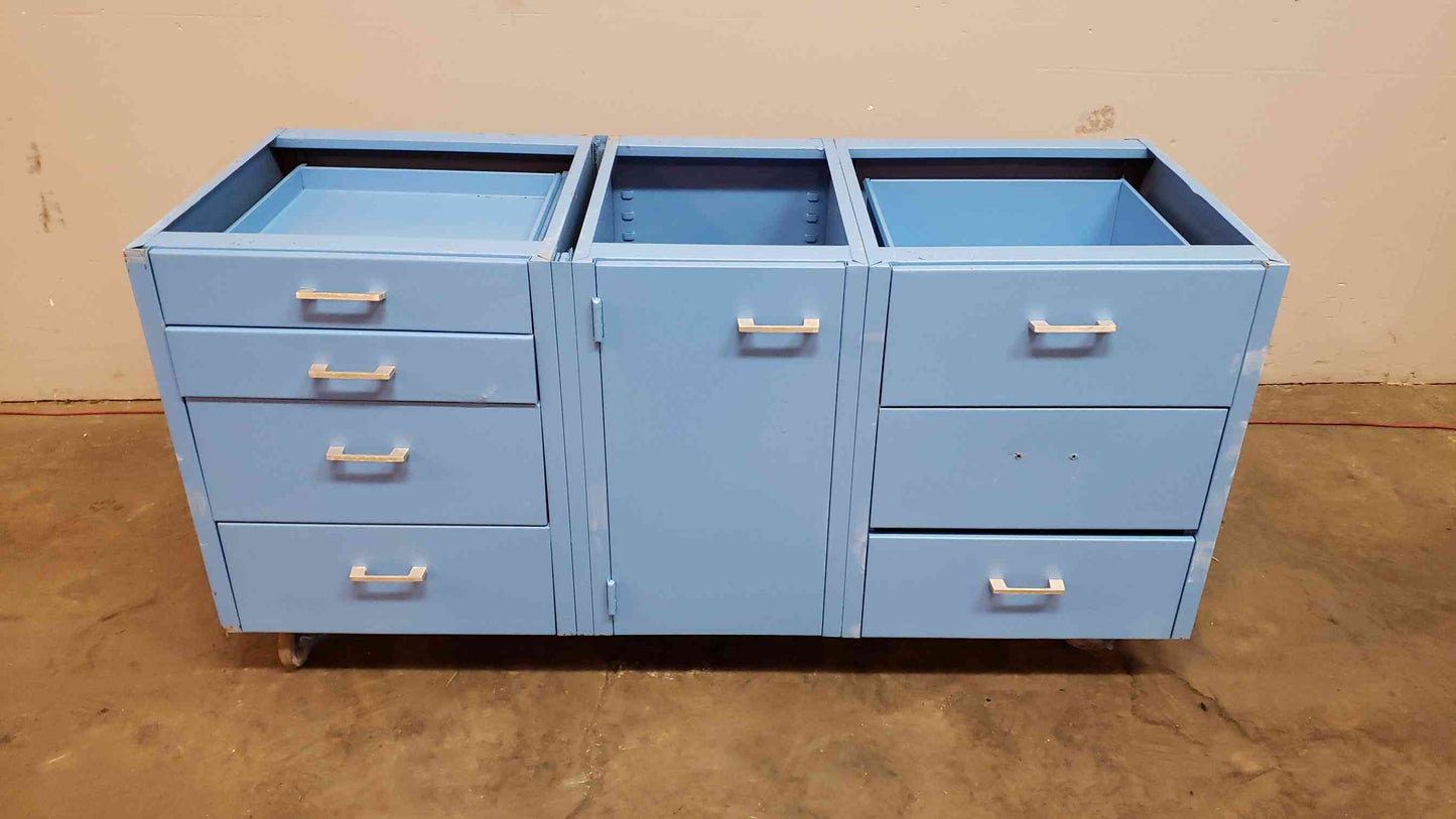 58" Rolling St. Charles Casework W/ 7 Drawers 1 Door(100808)