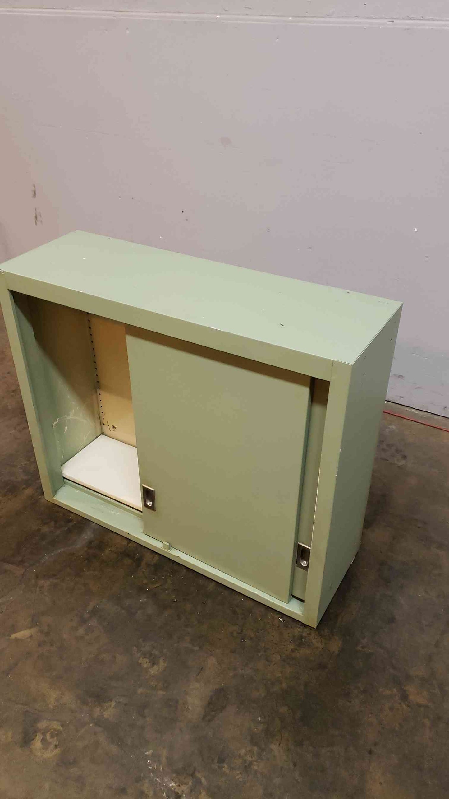 3' Green Overhead Lab Casework Cabinet Sliding(100995)