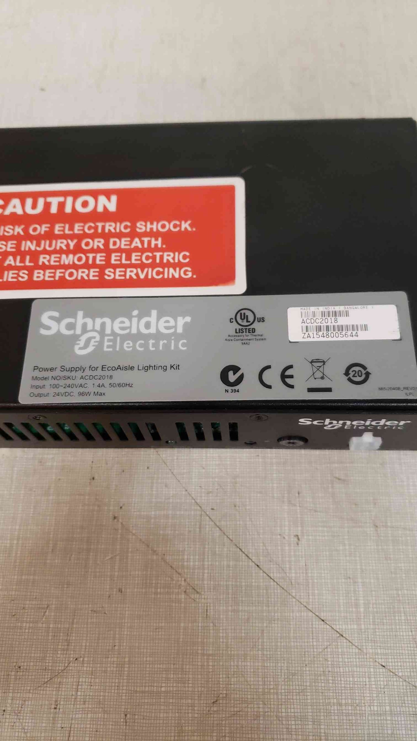 Schneider Power Supply For EcoAisle Lighting Kit ACDC2018(100857)