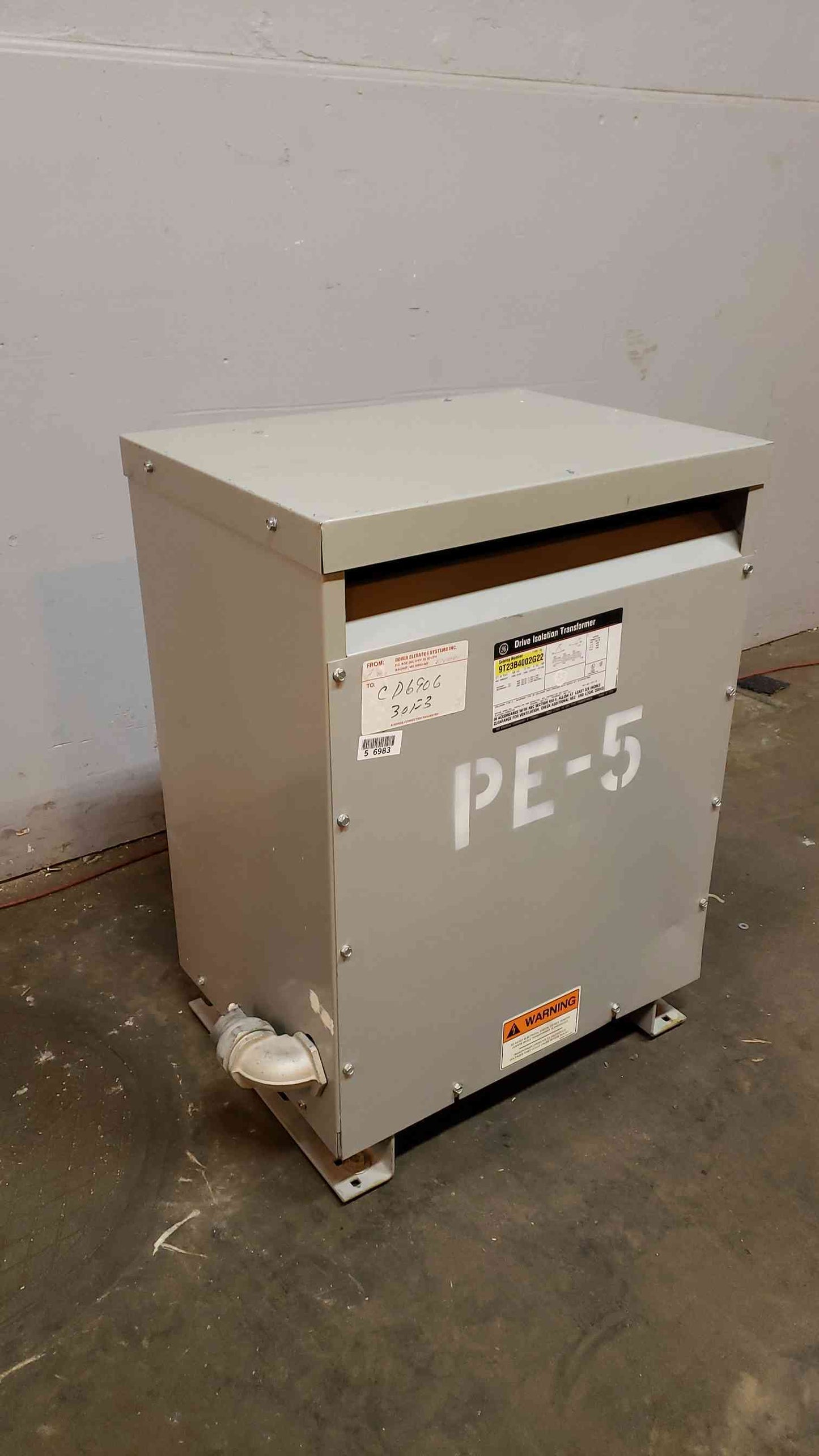 General Electric 27KVA Drive Isolation Transformer 9T23B4002G22 (SKU: 3434AA)(3434AA)